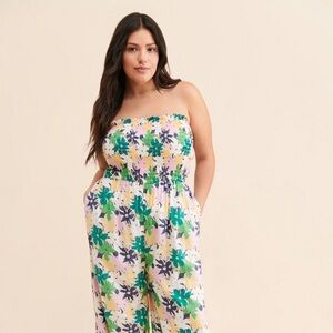 Nuuly stiic floral jumpsuit